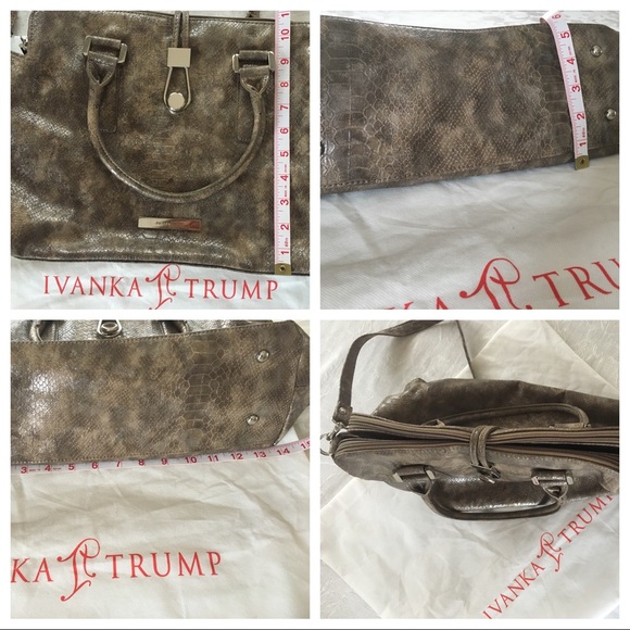 Ivanka Trump snakeskin satchel/crossbody bag EUC - Picture 3 of 6